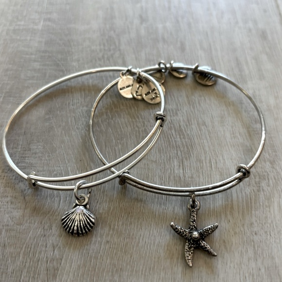 Alex and Ani Seashell and Starfish Charm Bracels - Picture 5 of 7